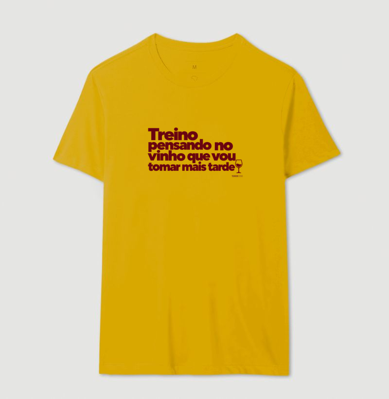 Camiseta Treino Pensando no Vinho – Frase Divertida de Vinho e Academia - Imagem 12