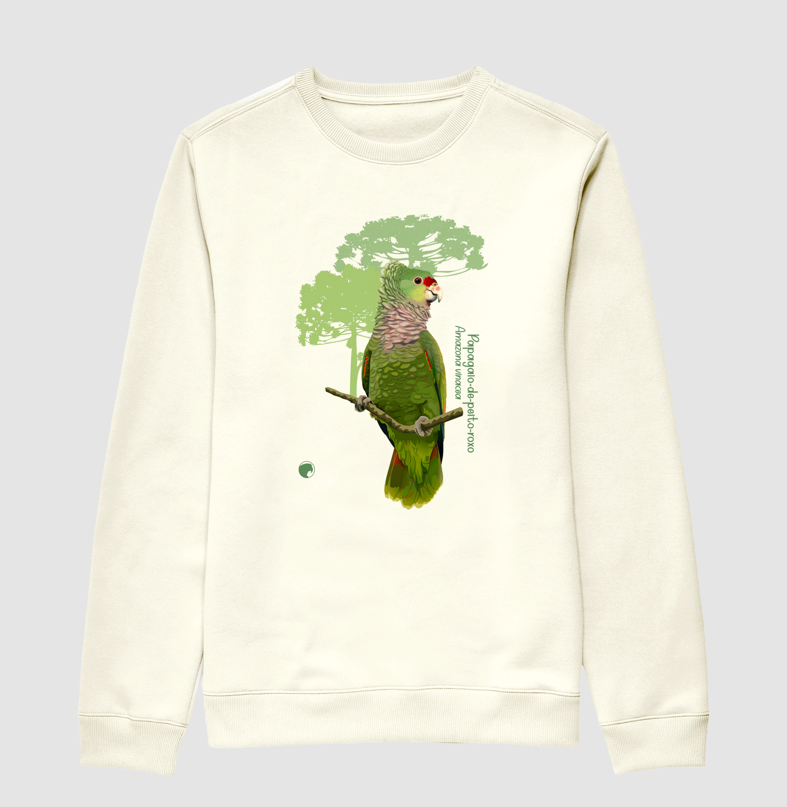 Sueter Moletom papagaio-de-peito-roxo