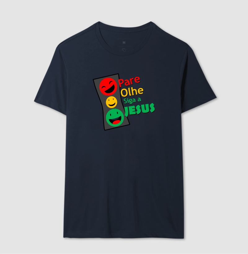 Camiseta Pare, Olhe, siga a Deus - Imagem 6