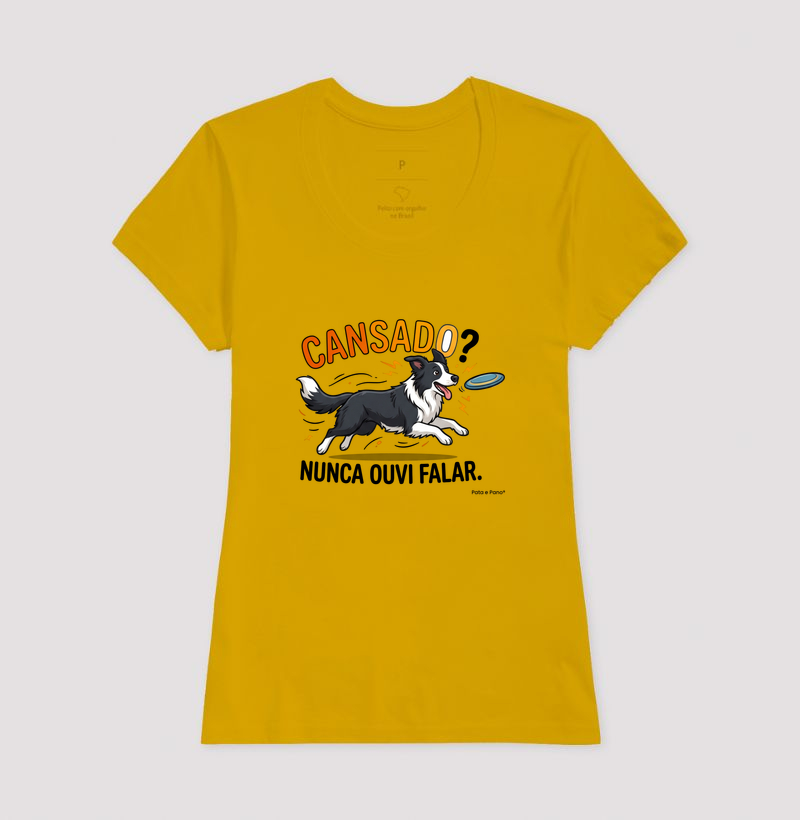 CAMISETA BORDER COLLIE CANSADO - Imagem 7