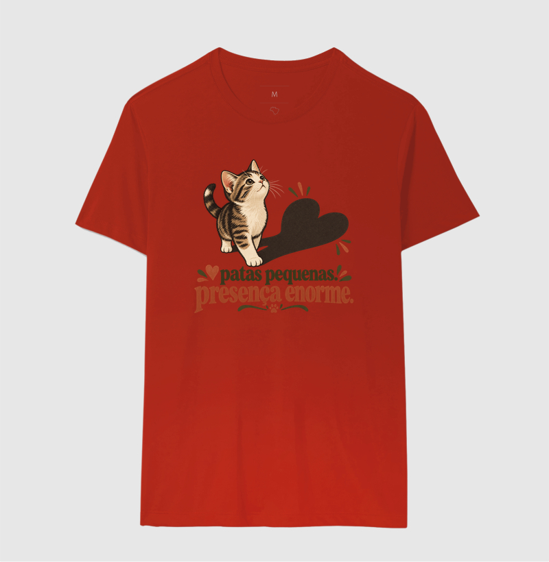 Camiseta Gato "patas pequenas, presença enorme" | Pelo & Pano - Imagem 10