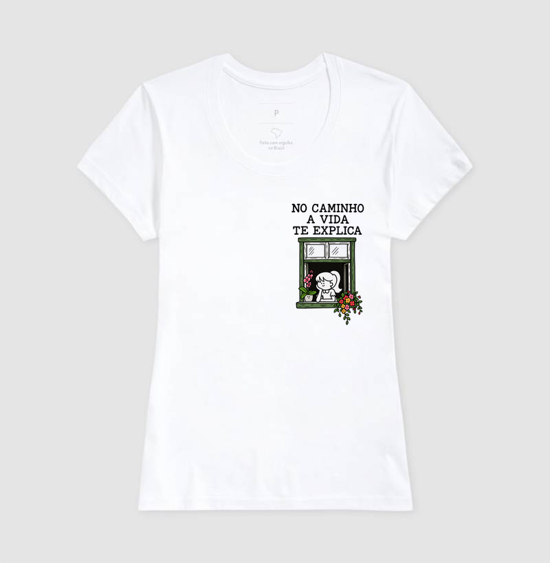 Camiseta No Caminho a Vida Te Explica (estampa P) - Imagem 5