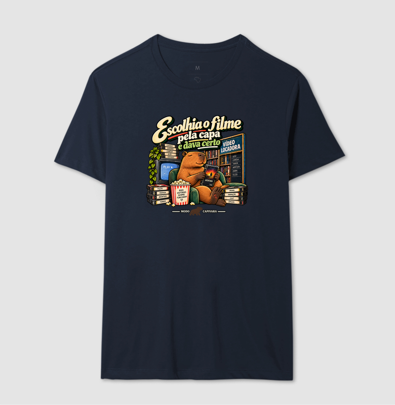 ESCOLHIA O FILME PELA CAPA E DAVA CERTO - Modo capivara - Camiseta - Imagem 8