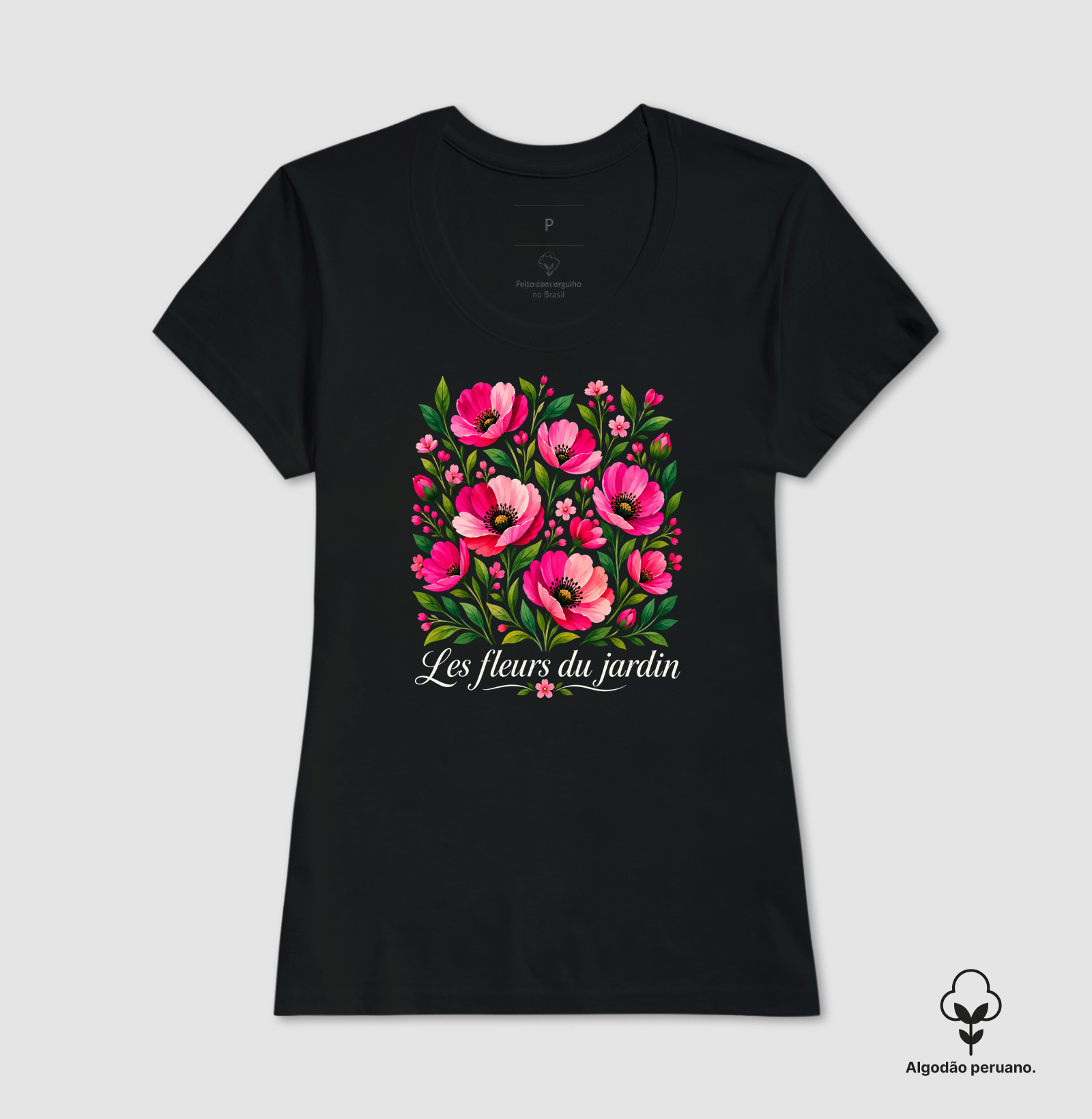 Camiseta Les fleurs du jardin - Imagem 6