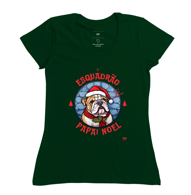 Camiseta Bulldog Ingles "Esquadrão Papai Noel" - Imagem 13