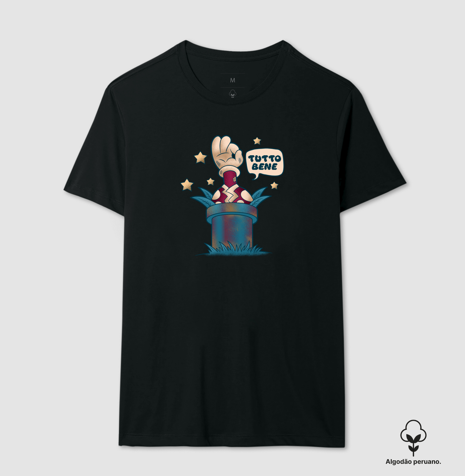 Camiseta Algodão Peruano Tutto Bene Retro Gamer Parody - Imagem 3