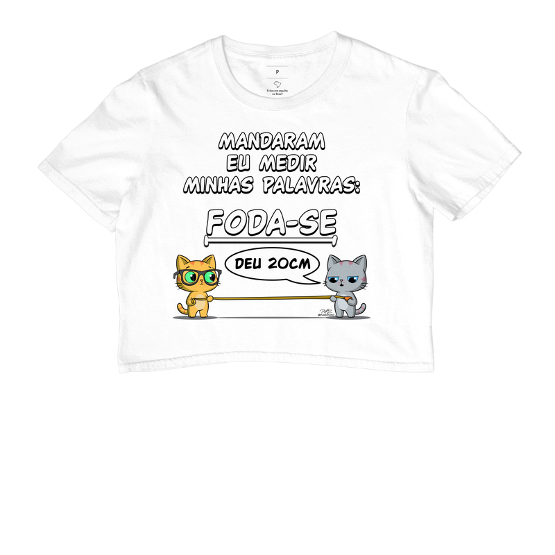 Camiseta Gato Sincero Medir Palavras - Imagem 3