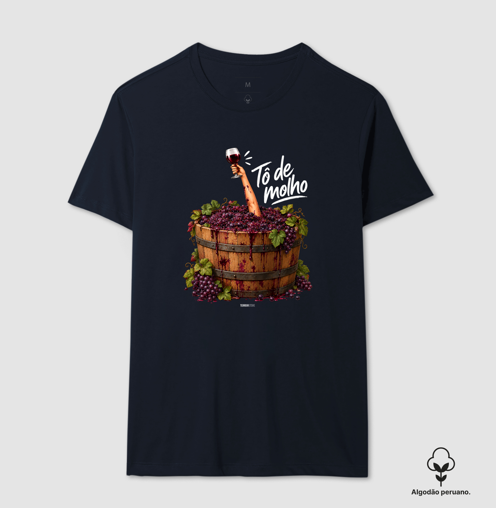Camiseta Vinho - “Tô de Molho” – Humor & Wine Mood - Imagem 7