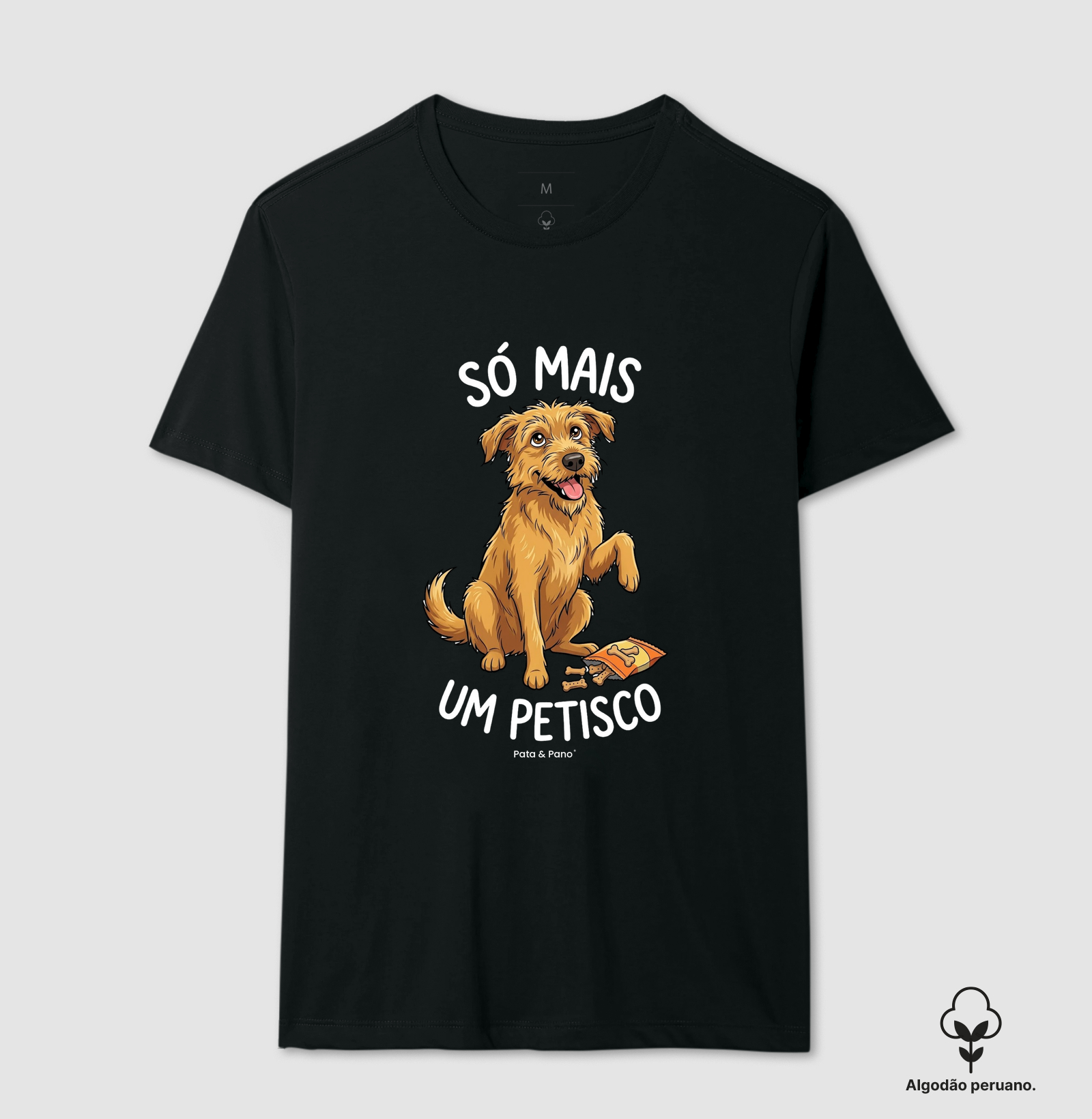CAMISETA ALGODÃO PERUANO VIRA-LATA FIAPO DE MANGA PETISCO - Imagem 5