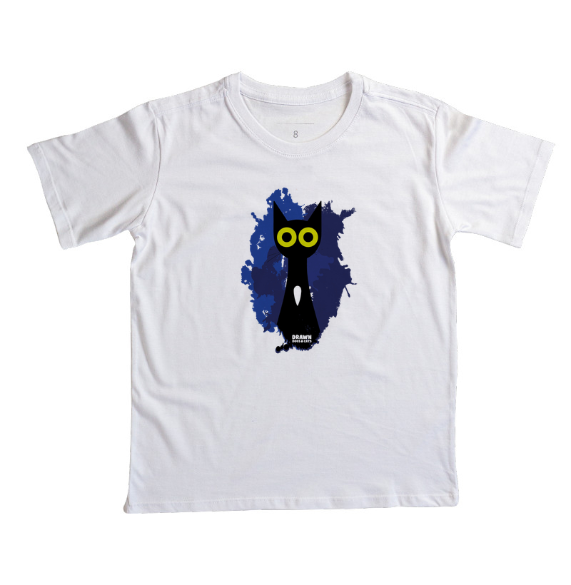 Gato preto com fundo azul - Imagem 5