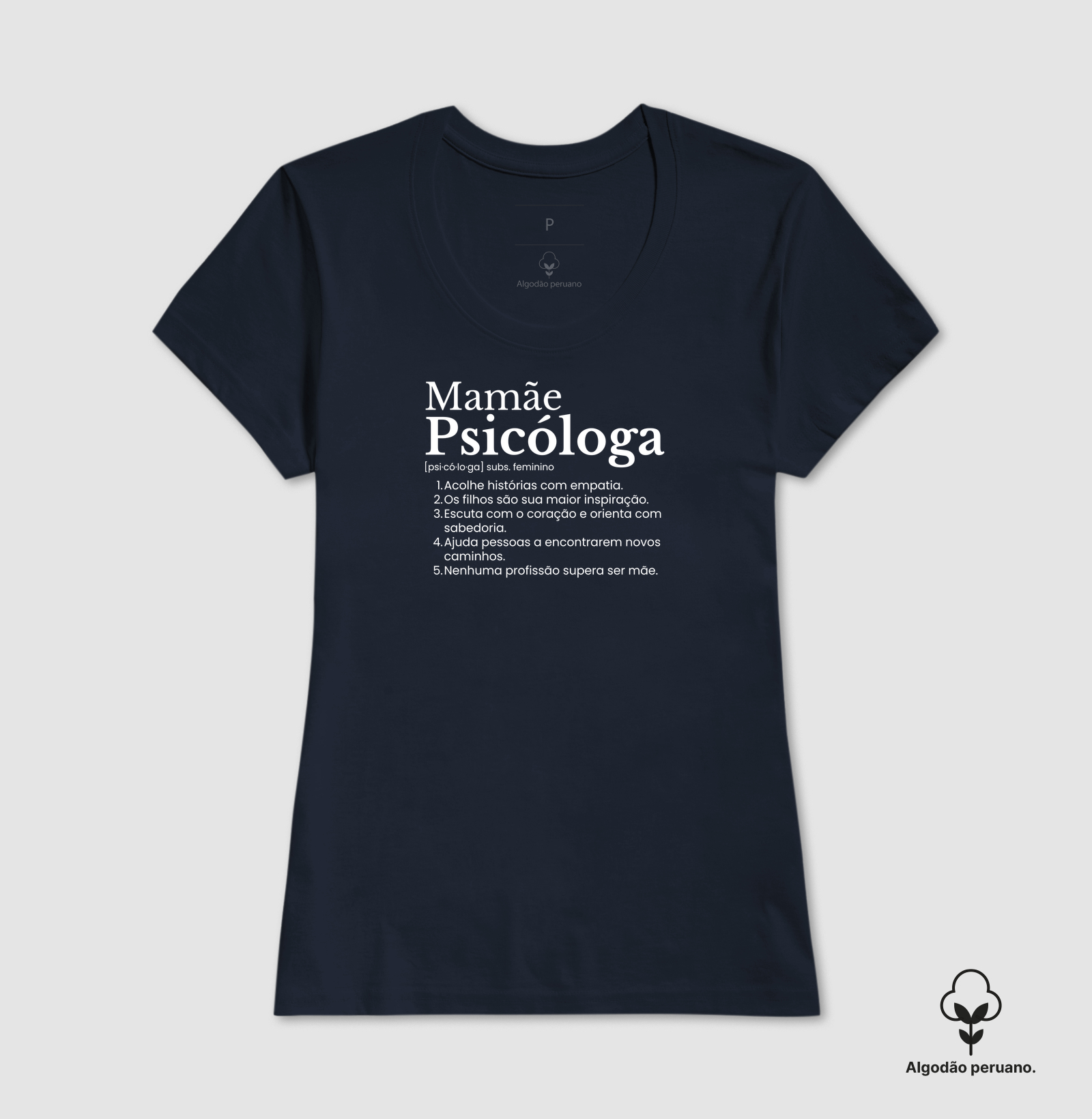 Mamãe Psicóloga - definição (algodão peruano) - Imagem 4