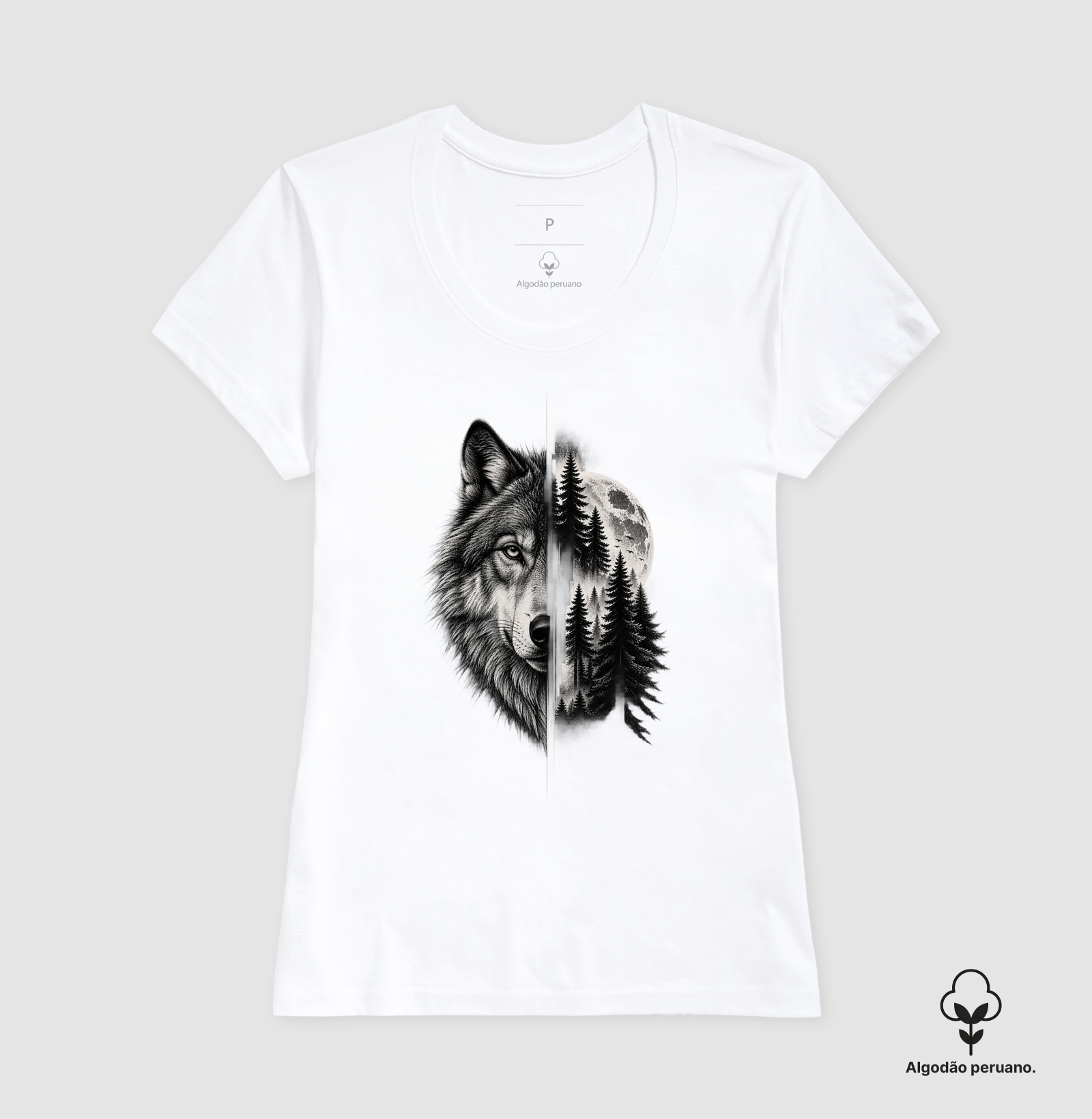 Camiseta Algodão Peruano — Lobo | SEVENTH - Imagem 5