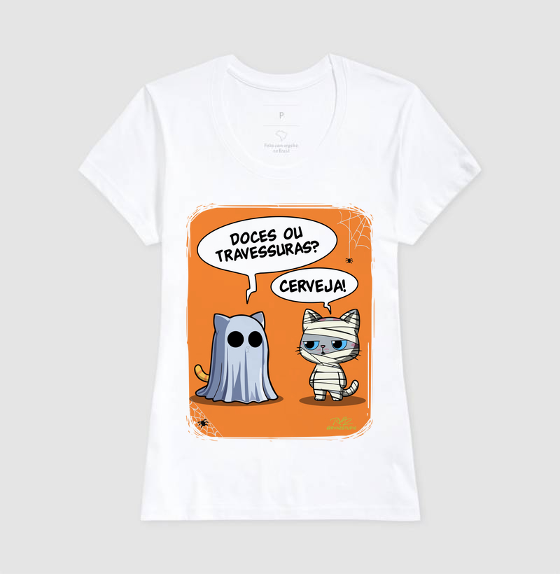 Camiseta Gato Sincero Halloween - Imagem 5