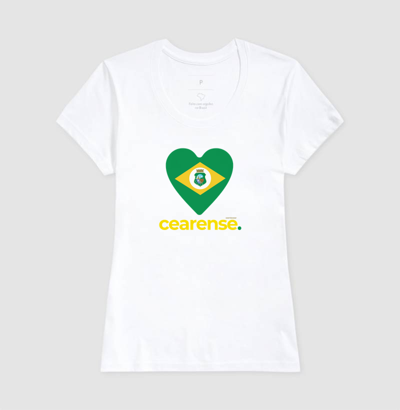 Camiseta Coração Cearense. | OxenteWear - Imagem 5