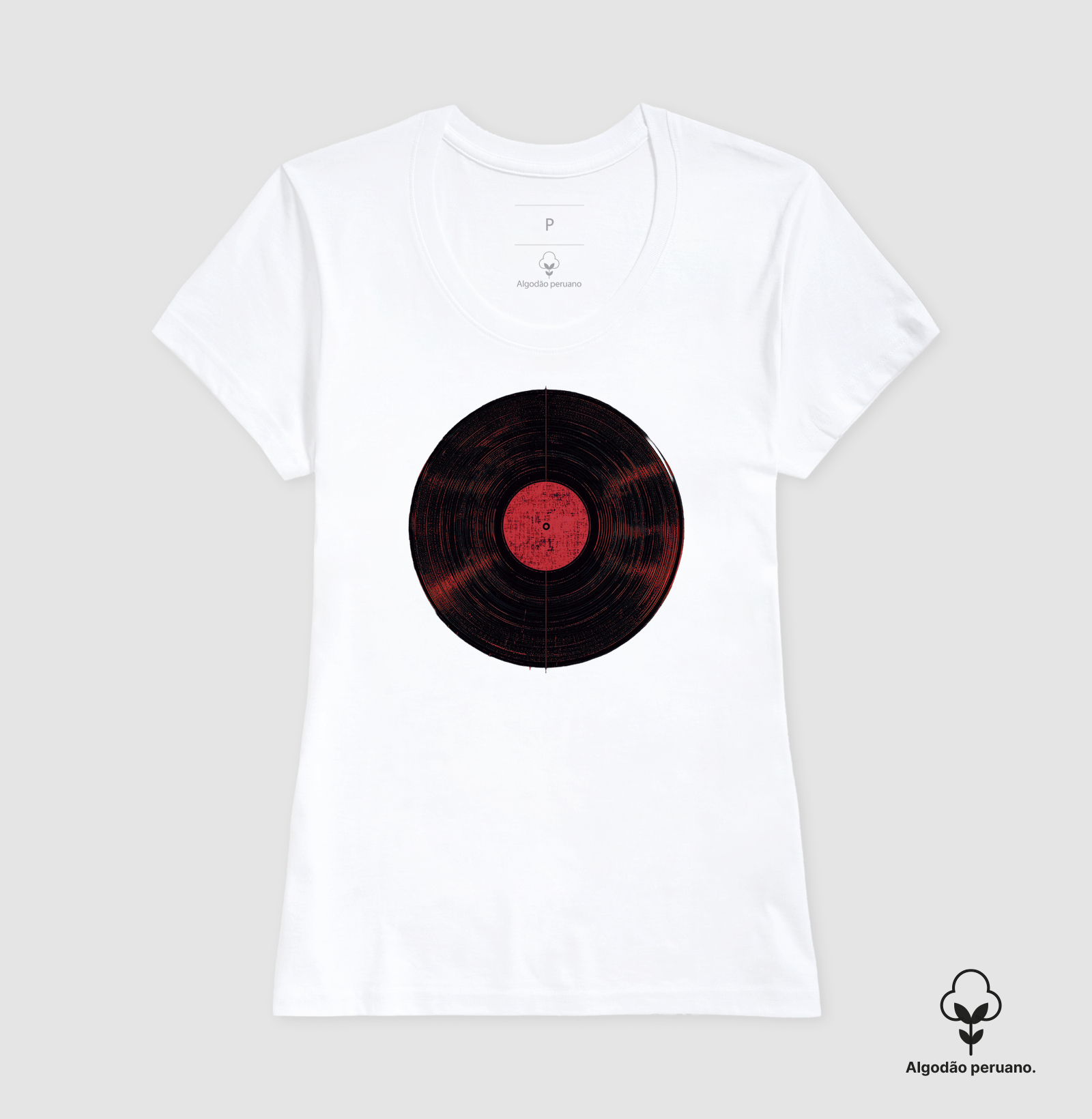 Camiseta Algodão Peruano Vinil Vibes - Imagem 3