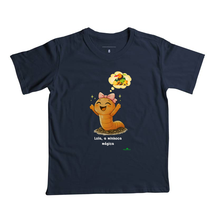 Camiseta Infantil Lola, a minhoca que fazia mágica - Imagem 5