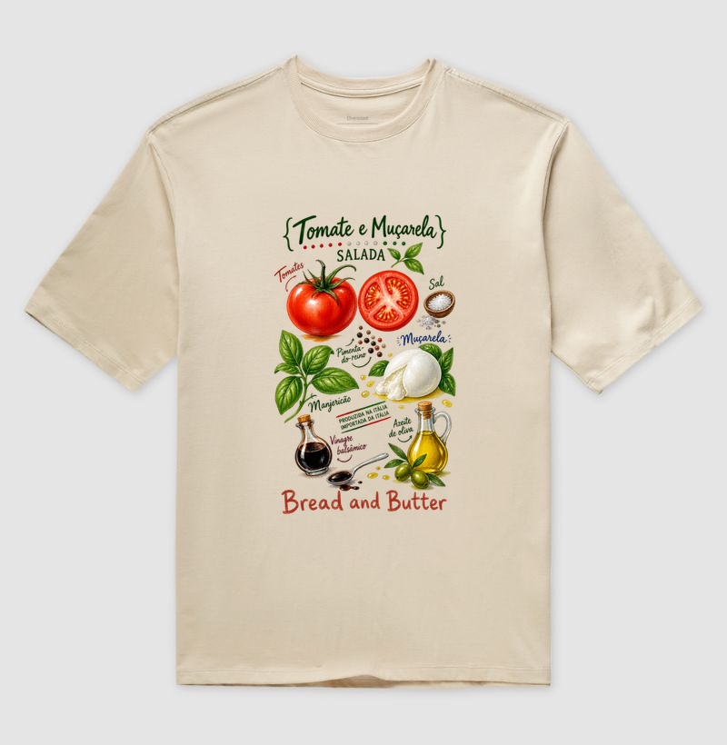 Camiseta Oversized Tomate & Muçarela - Imagem 3