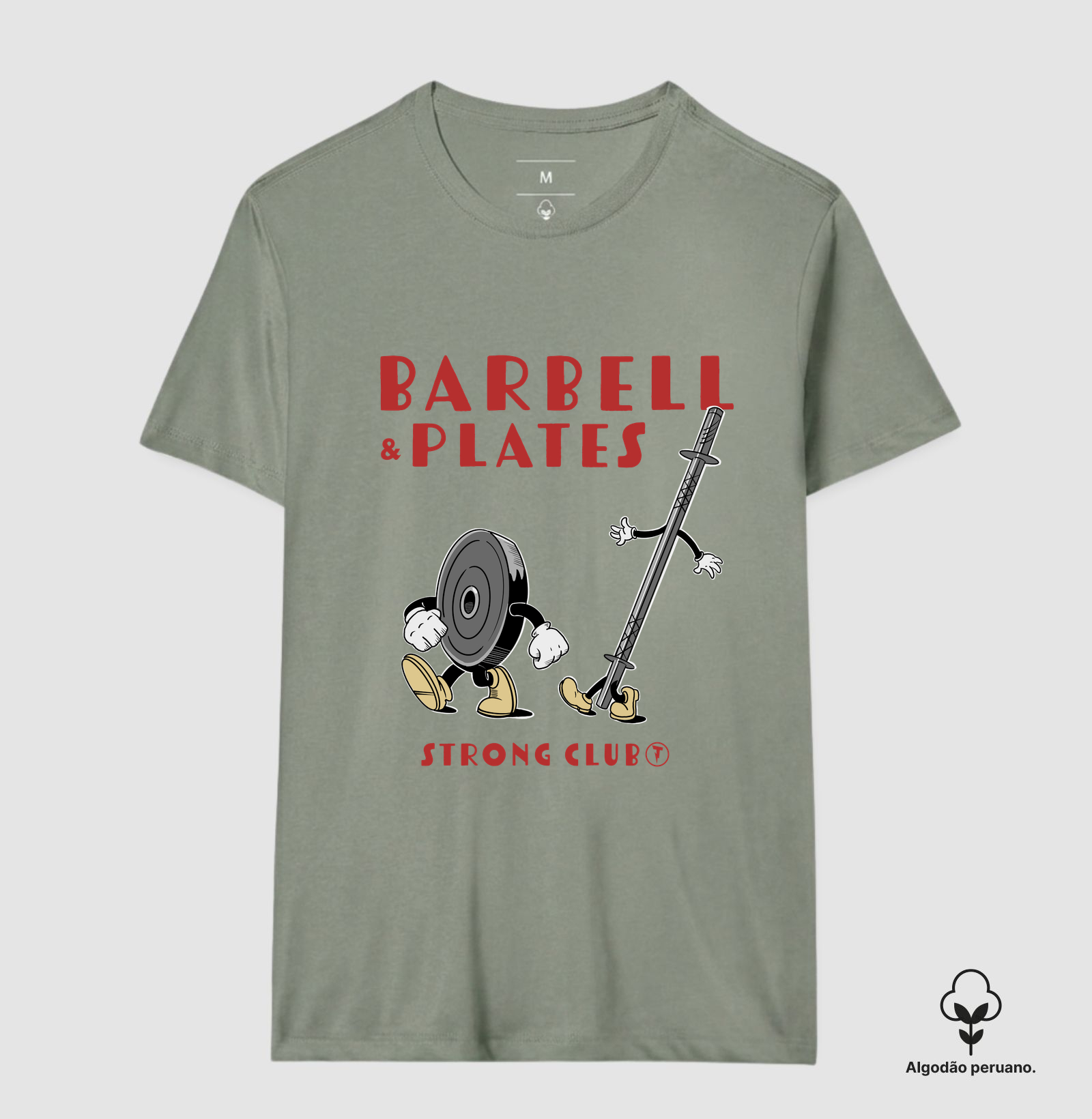 Camiseta Barbell & Plates Strong Club - Imagem 9