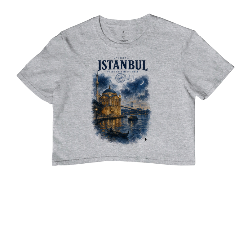 Camiseta Istanbul Turkey Where East Meets West | Aquarela Mesquita Bósforo | Colecao Fashion Travel - Imagem 6
