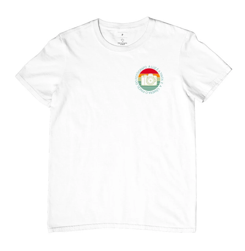 Camiseta masculina a luz é a tinta - Imagem 3