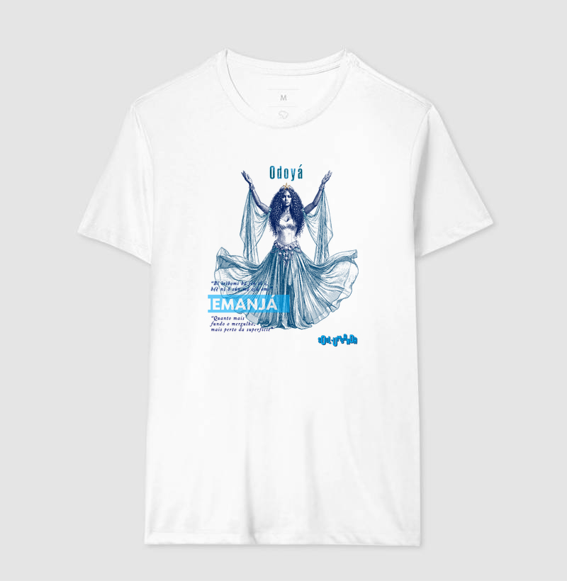 camiseta IEMANJÁ  iorubá masculina - Imagem 5