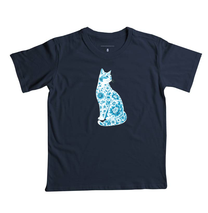 Gato Floral Azul - Imagem 5