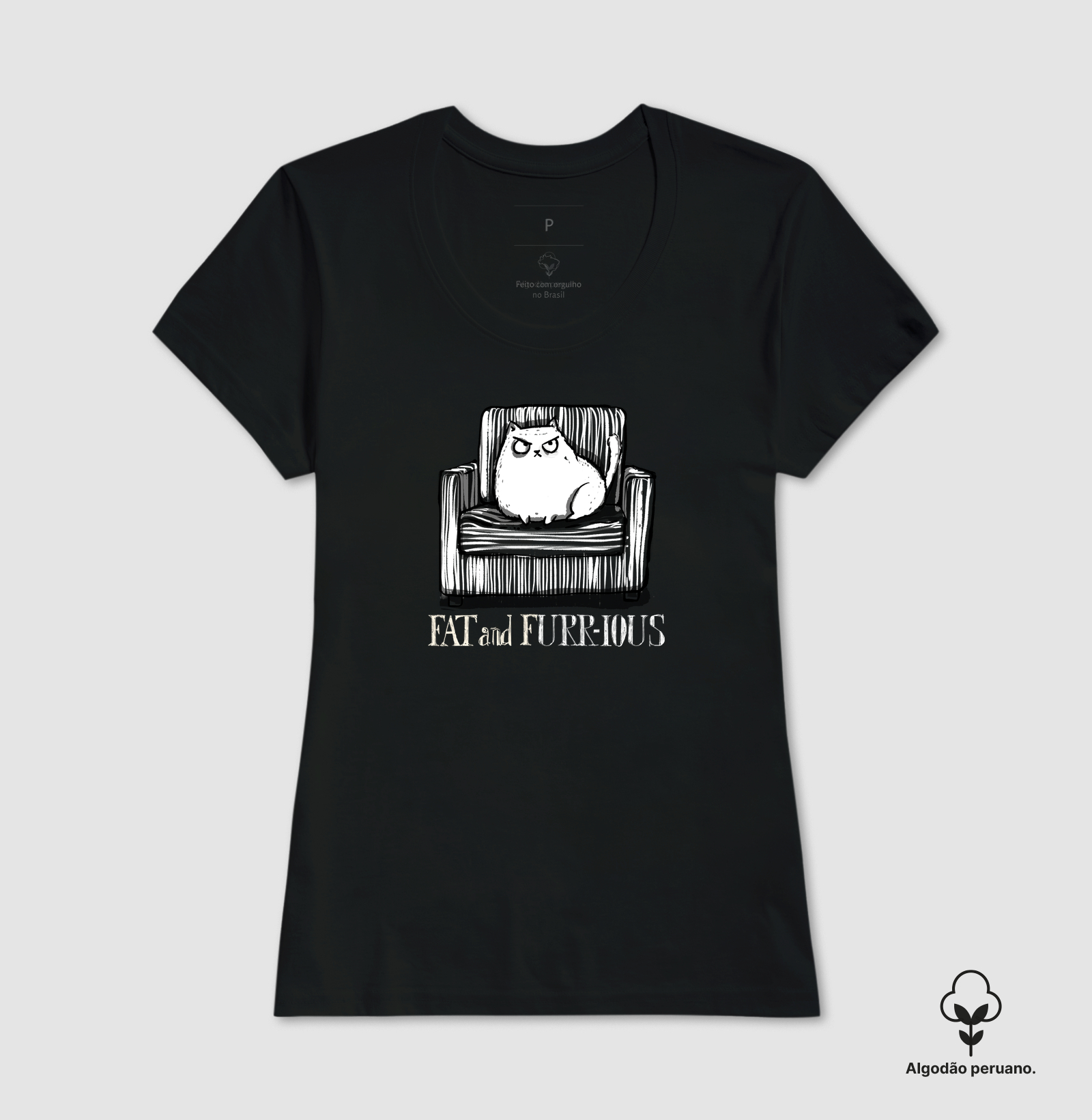 Camiseta Fat And Furr-ious Algodão Peruano - Imagem 3