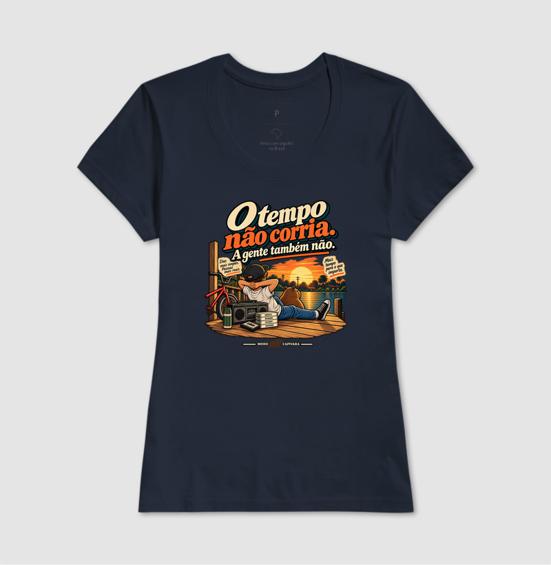 O TEMPO NÃO CORRIA. A GENTE TAMBÉM NÃO - Modo Capivara - Camiseta - Imagem 9