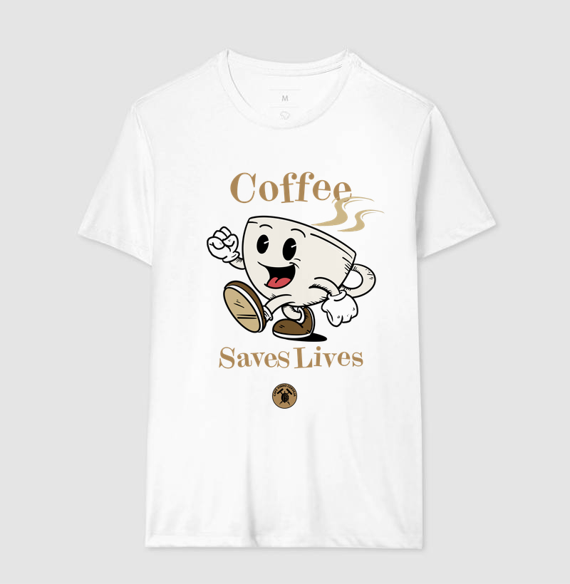 Camisa Café Coffee saves lives  - Imagem 4