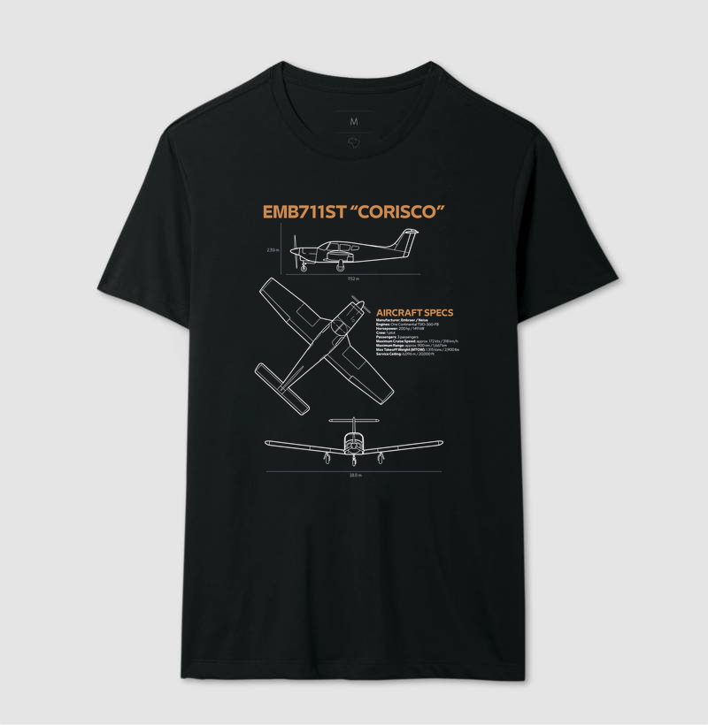 EMB 711ST "Corisco" | Blueprint - Imagem 2
