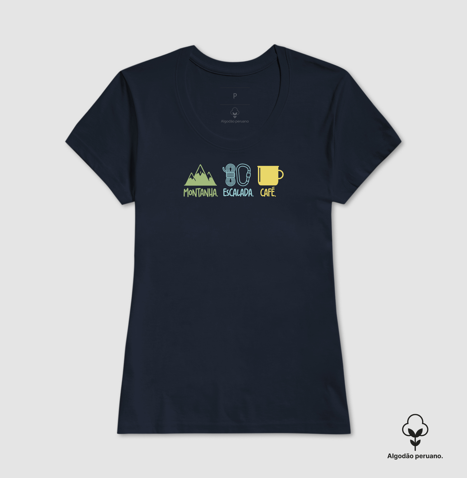 Camiseta Falésia & Magnésio | Montanha, Escalada & Café - Imagem 2