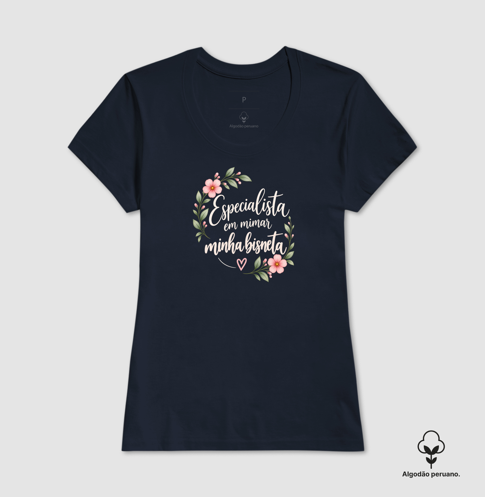 Especialista em mimar minha bisneta (bisavó - tons rosas) (algodão peruano) - Imagem 4