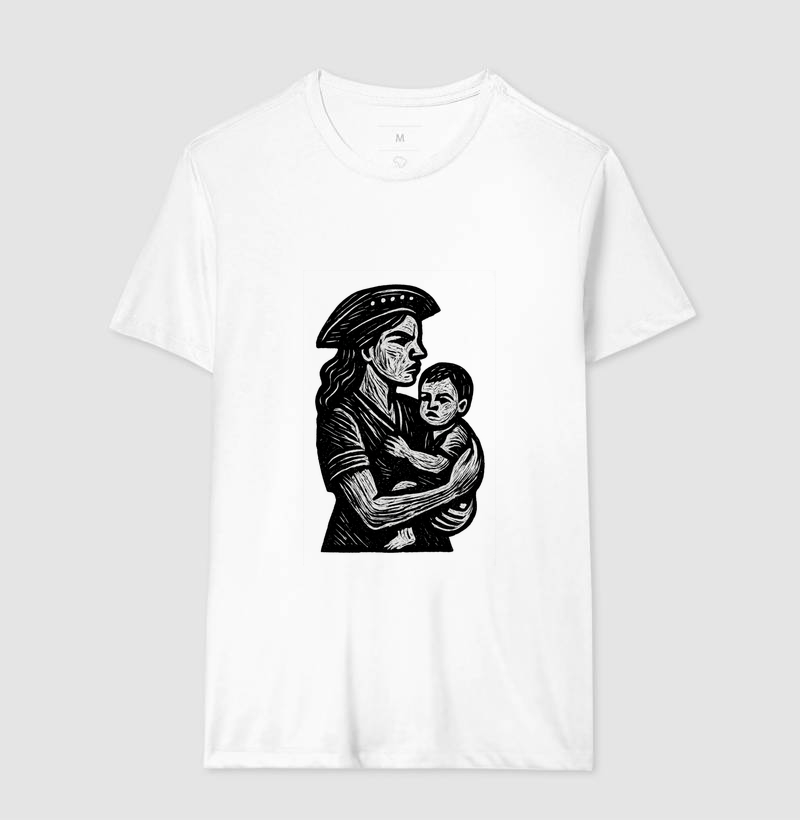 Mulher e Crianca - Xilogravura - Imagem 4