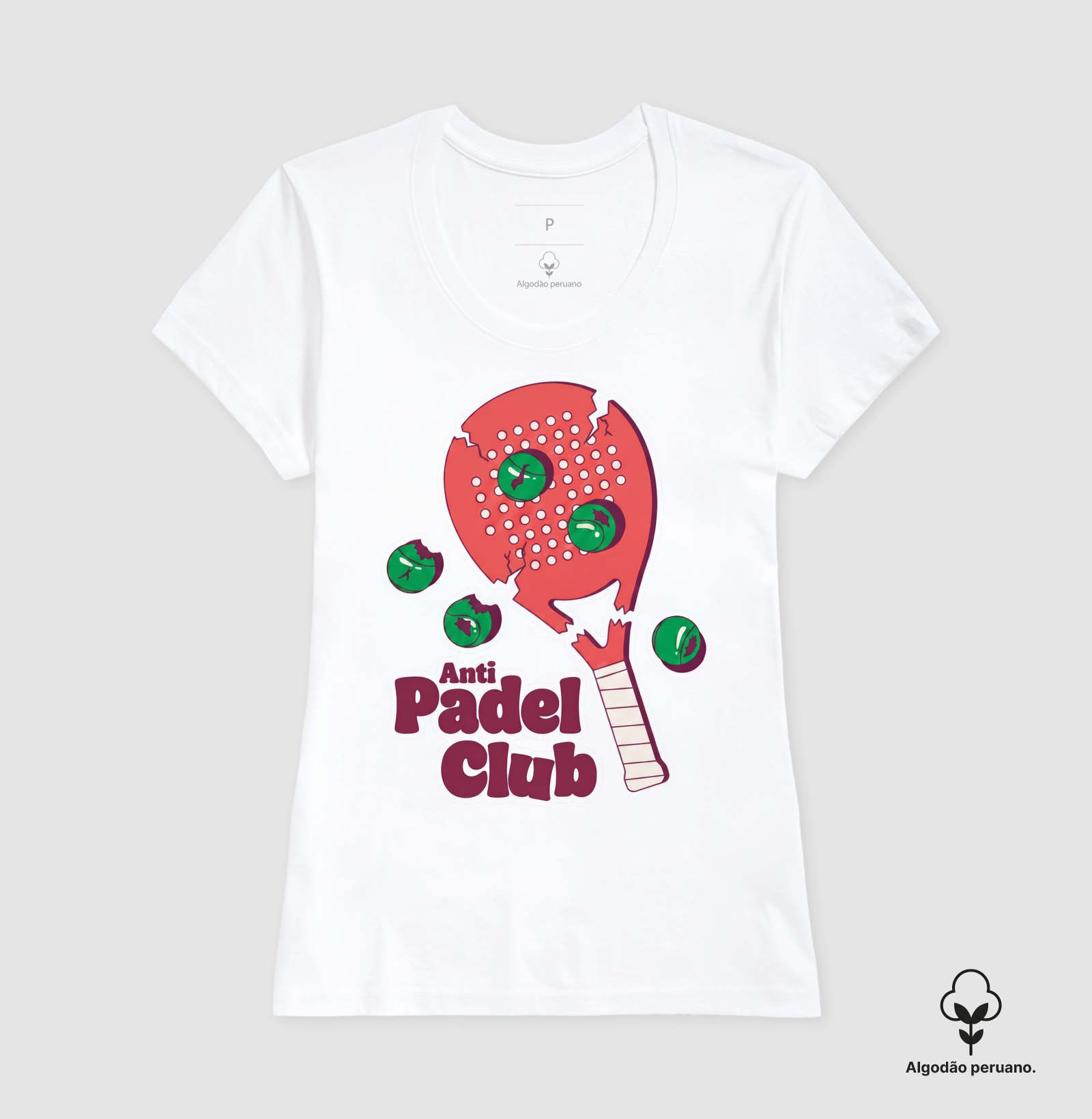 Camiseta Anti Padel Club Raquete Quebrada - Imagem 3