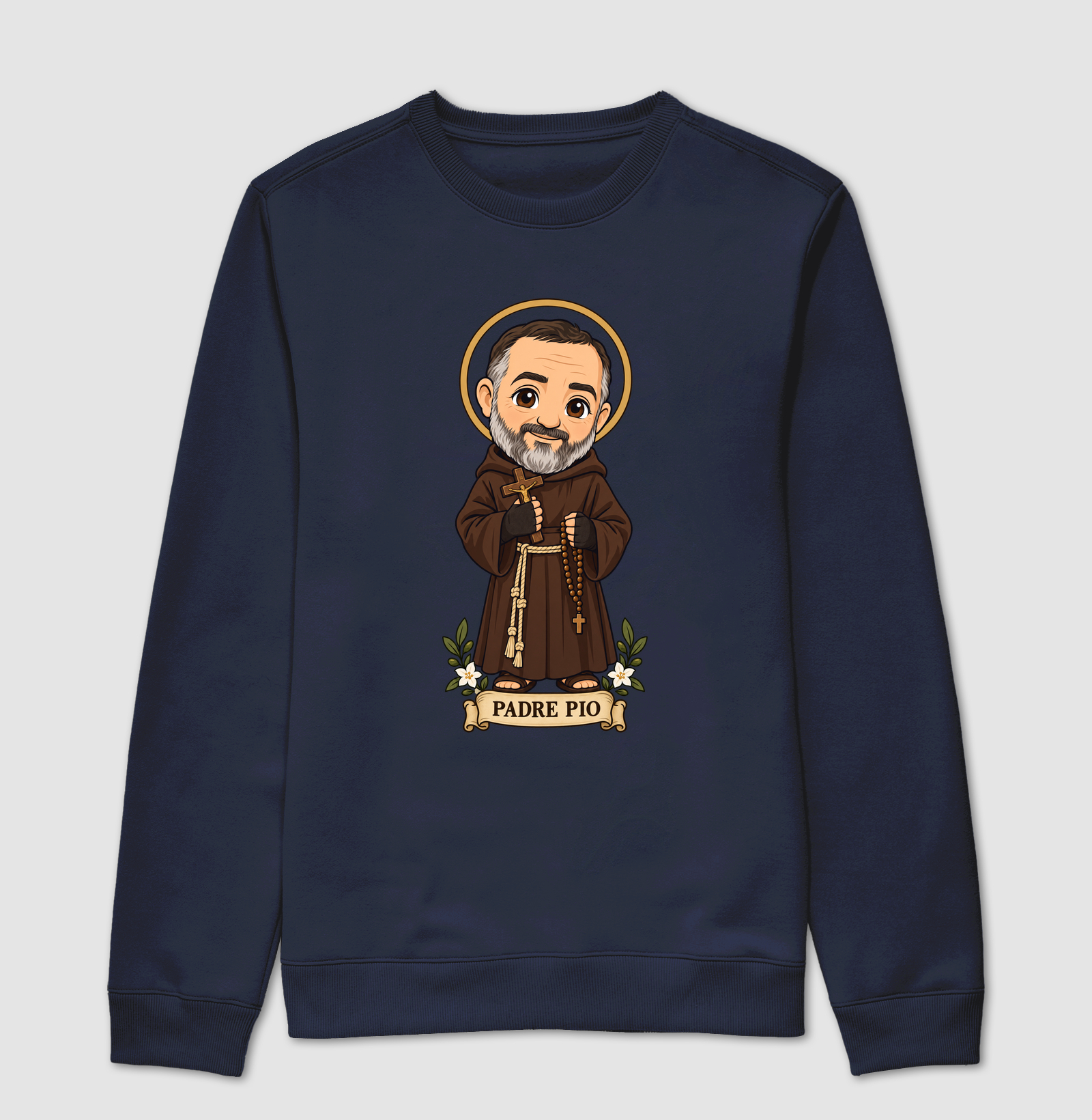 Padre Pio estilo chibi - Imagem 5