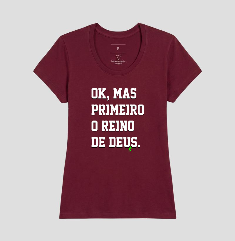 Camiseta Cristã Primeiro o Reino de Deus - Imagem 19