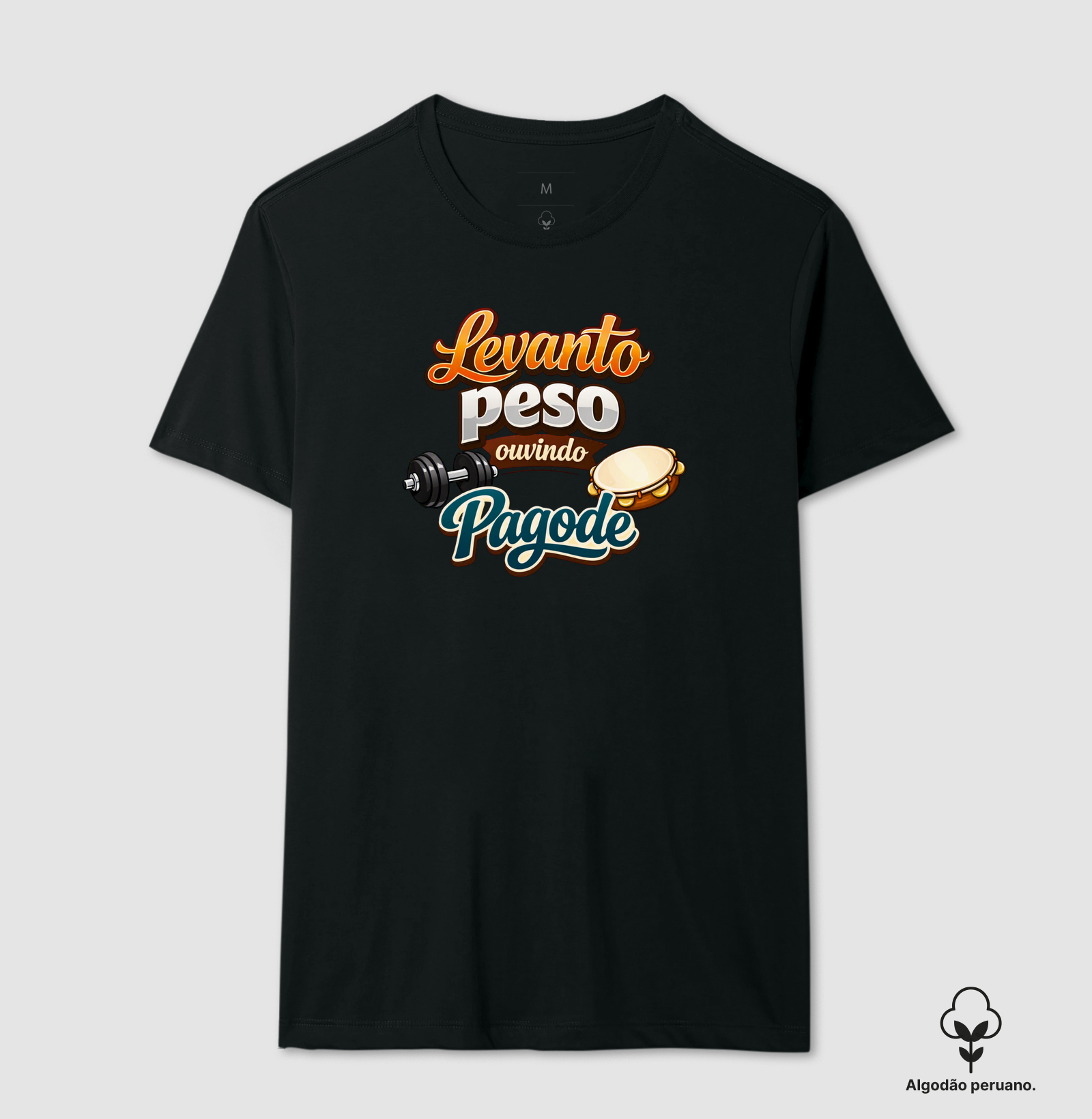camiseta levanto peso ouvindo pagode - Imagem 7