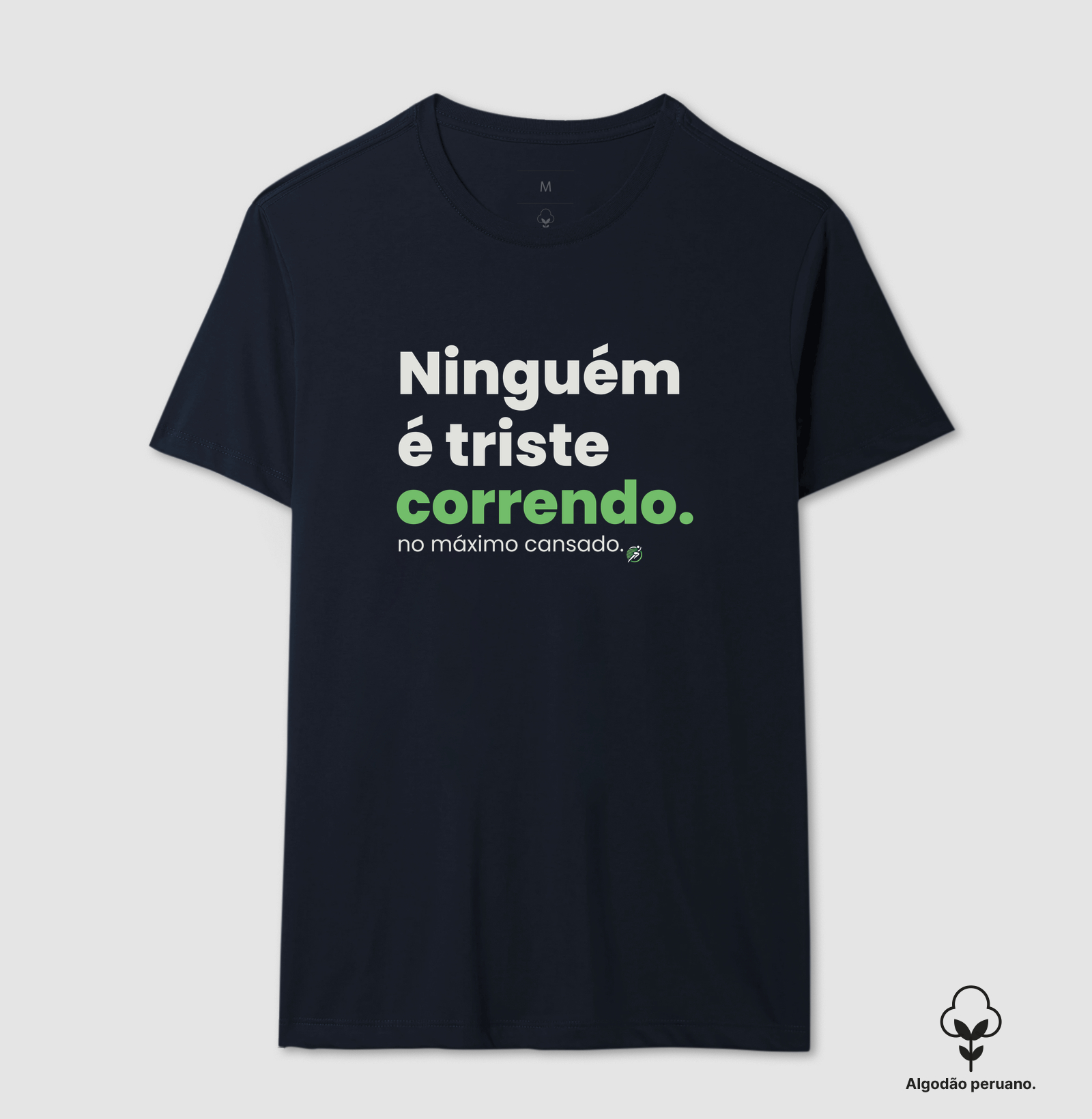 Camiseta Algodão Peruano Corrida - Ninguém É Triste Correndo - Imagem 4