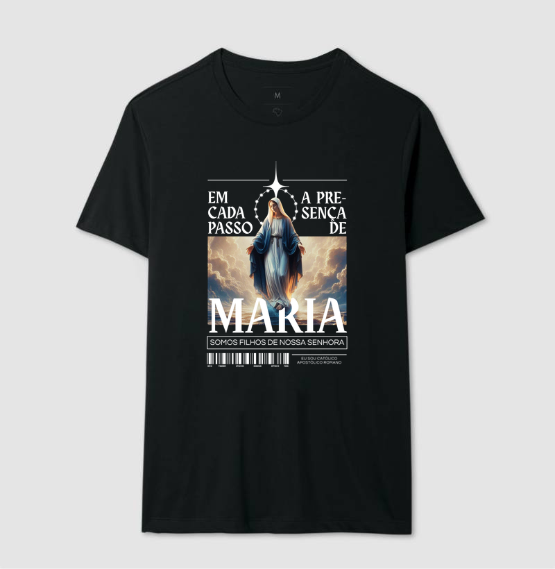 Camiseta Em Cada Passo A Presença de Maria - Imagem 2