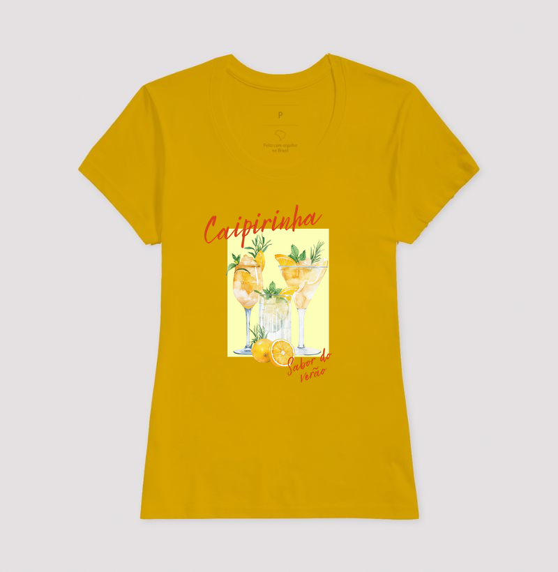 Camiseta Algodão Premium Caipirinha – Sabor do Verão - Imagem 13