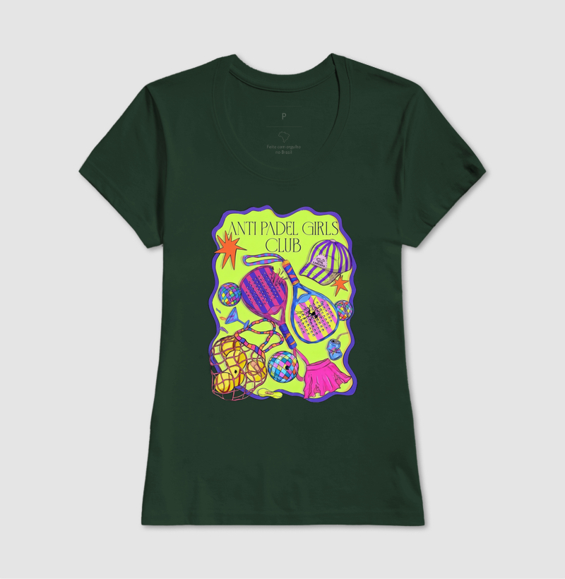 Camiseta Feminina Anti Padel Girls Club Retrô - Imagem 5