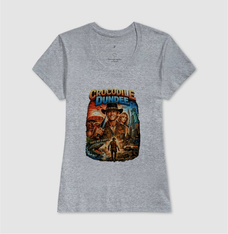 Camiseta Crocodilo Dundee Knife - Imagem 9