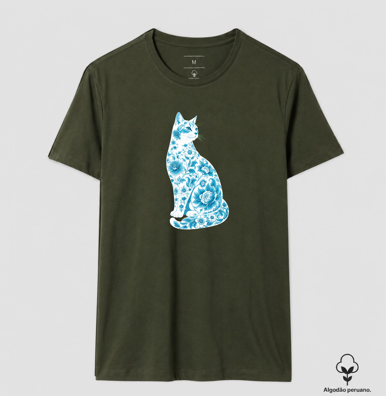Gato Floral Azul - Imagem 9
