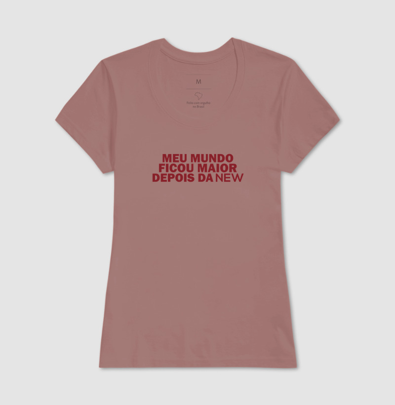 Camiseta Meu Mundo Ficou Maior Depois da NEW - Imagem 17
