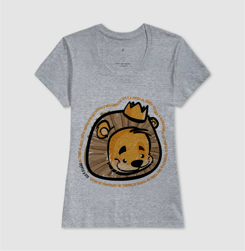 Camiseta Cristã Leão de Judá Ilustrado - Imagem 5
