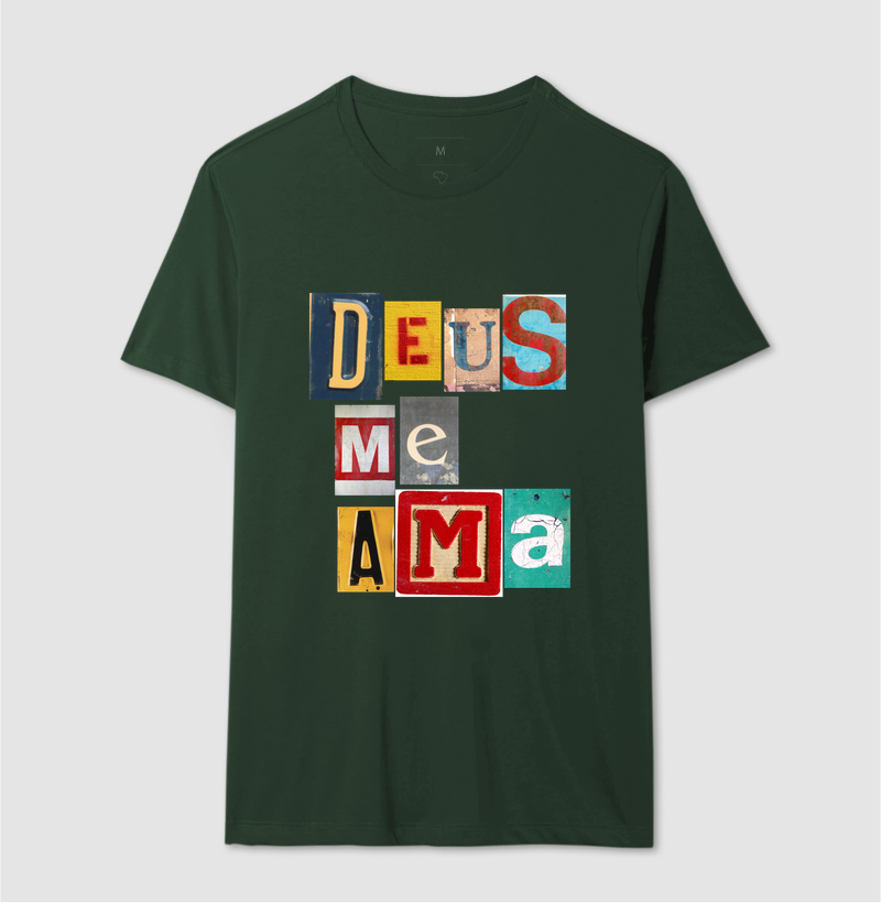 Camiseta Cristã Deus Me Ama - Imagem 12