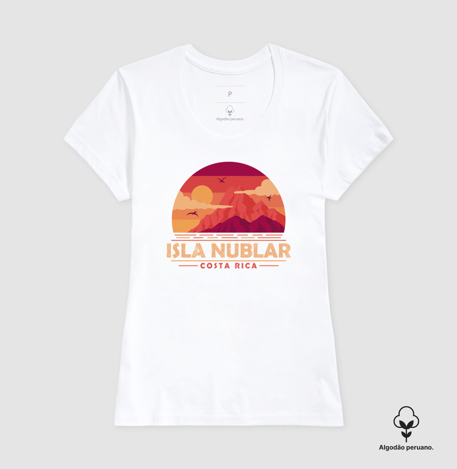 Camiseta Algodão Peruano Ilha Nublar - Imagem 2