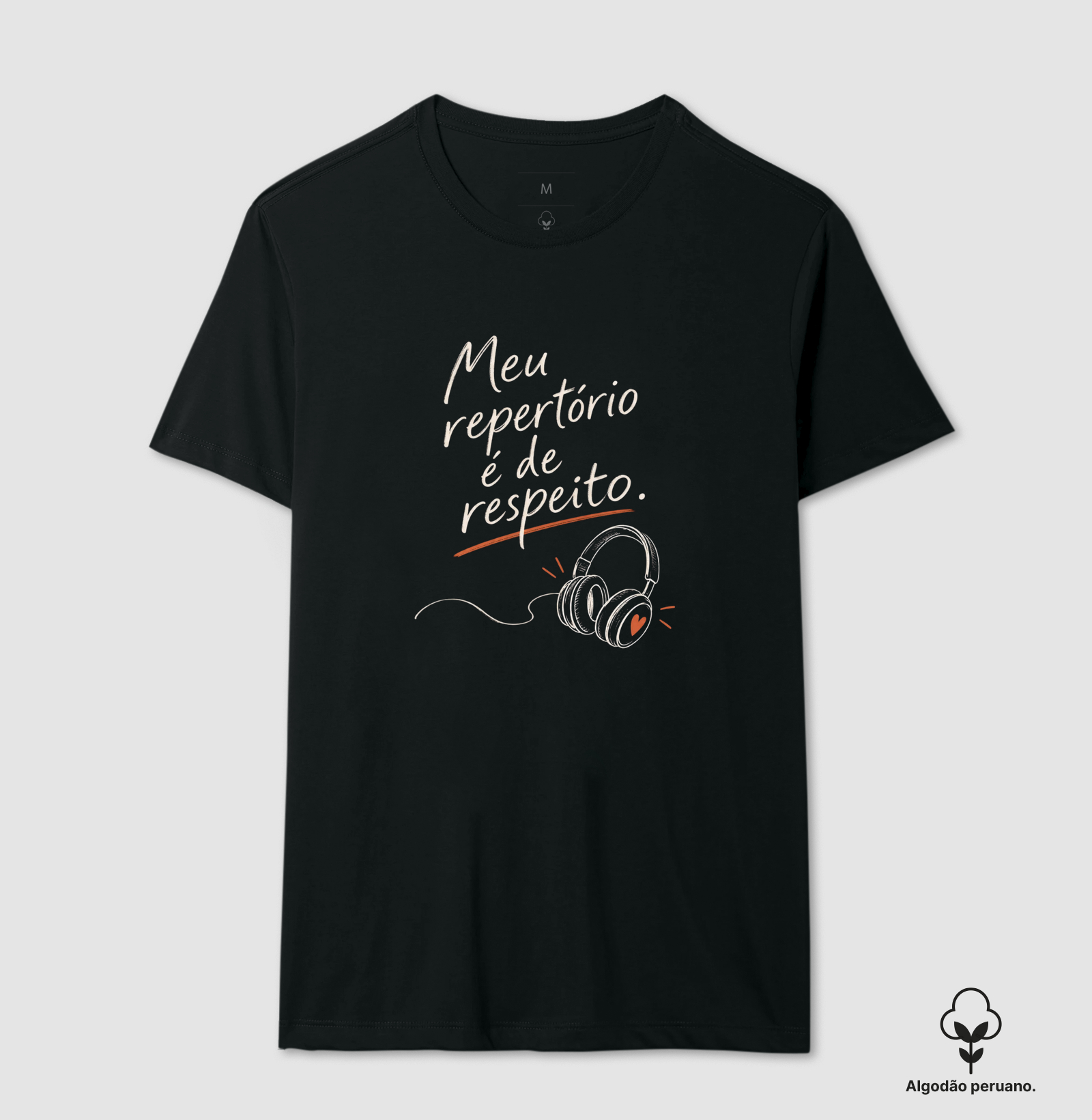 Meu repertório é de respeito Algodão Peruano - Imagem 2