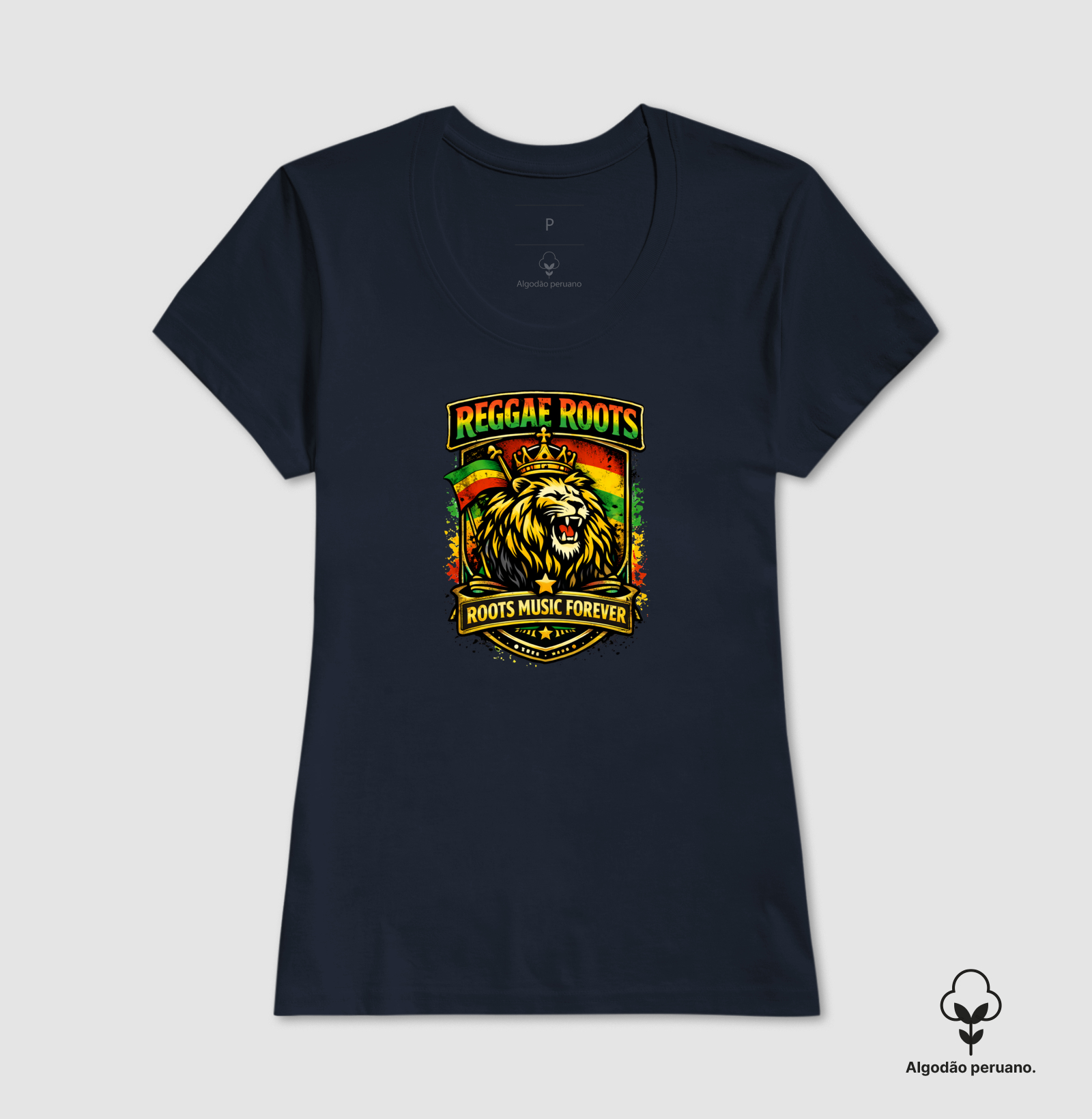 Camiseta Roots Music Forever.  Coleção Reggae Music. Masculina e Feminina. Algodão Peruano. - Imagem 5