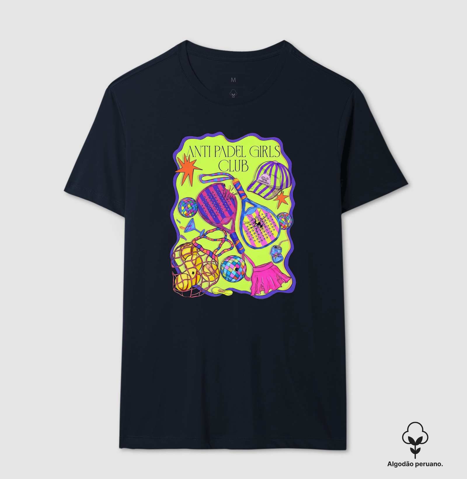 Camiseta Feminina Anti Padel Girls Club Retrô - Imagem 9